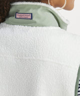 Vineyard Vines Womens Mixed Media Sherpa Vest