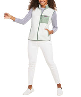 Vineyard Vines Womens Mixed Media Sherpa Vest