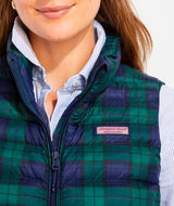 Vineyard Vines Womens Blackwatch Channeled Puffer Vest