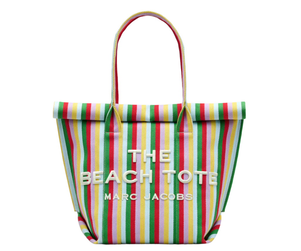 Marc Jacobs The Striped Jacquard Beach Tote Handbag – ShopCGX Marc Jacobs The Striped Jacquard Beach Tote Handbag – ShopCGX