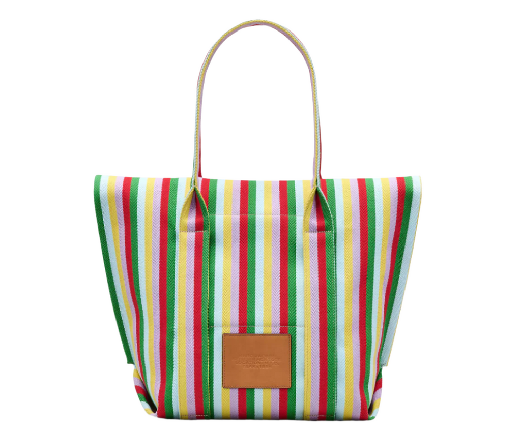 Marc Jacobs The Striped Jacquard Beach Tote Handbag – ShopCGX Marc Jacobs The Striped Jacquard Beach Tote Handbag – ShopCGX