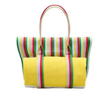 Marc Jacobs The Striped Jacquard Beach Tote Handbag