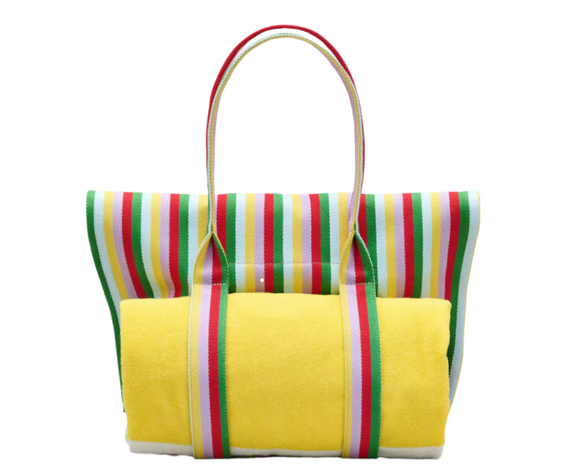 Marc Jacobs The Striped Jacquard Beach Tote Handbag