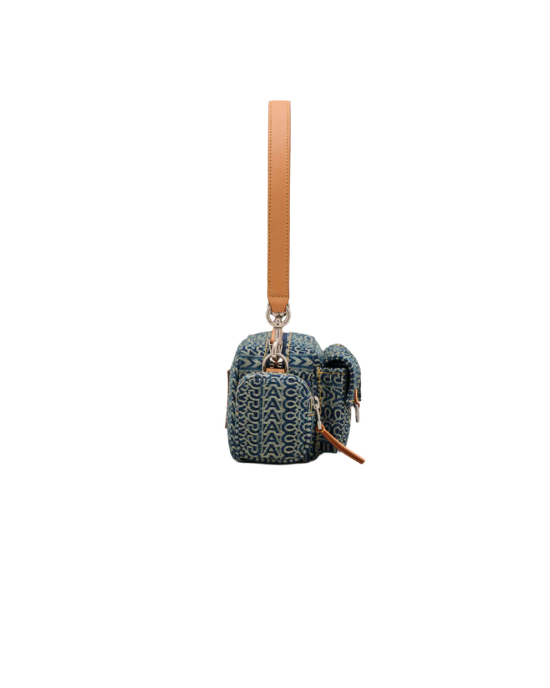 Marc Jacobs The Cargo Monogram Denim Shoulder Handbag