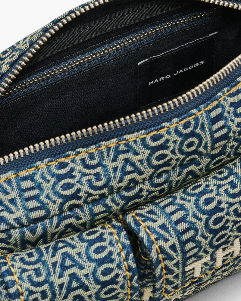 Marc Jacobs The Cargo Monogram Denim Shoulder Handbag