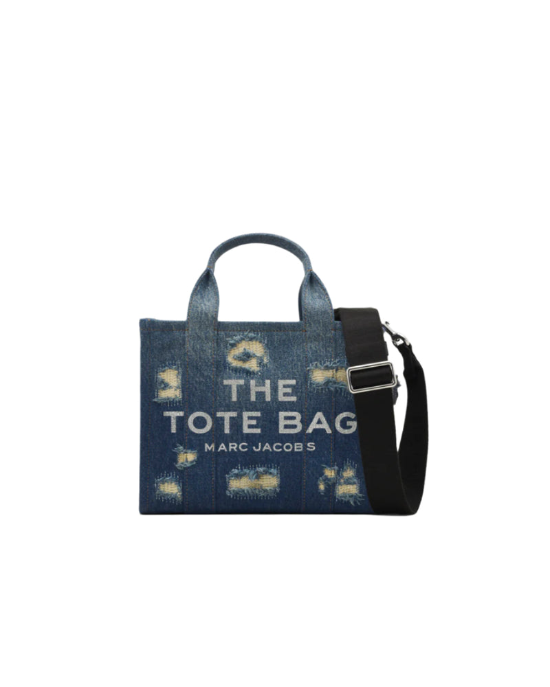 Marc Jacobs The Rip and Repaid Denim Small Tote Handbag