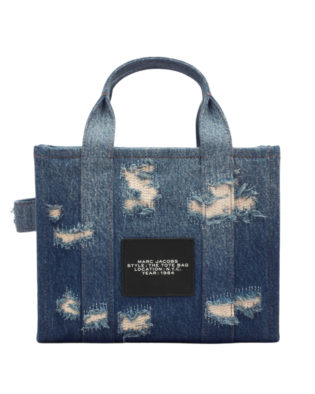 Marc Jacobs The Rip and Repaid Denim Small Tote Handbag