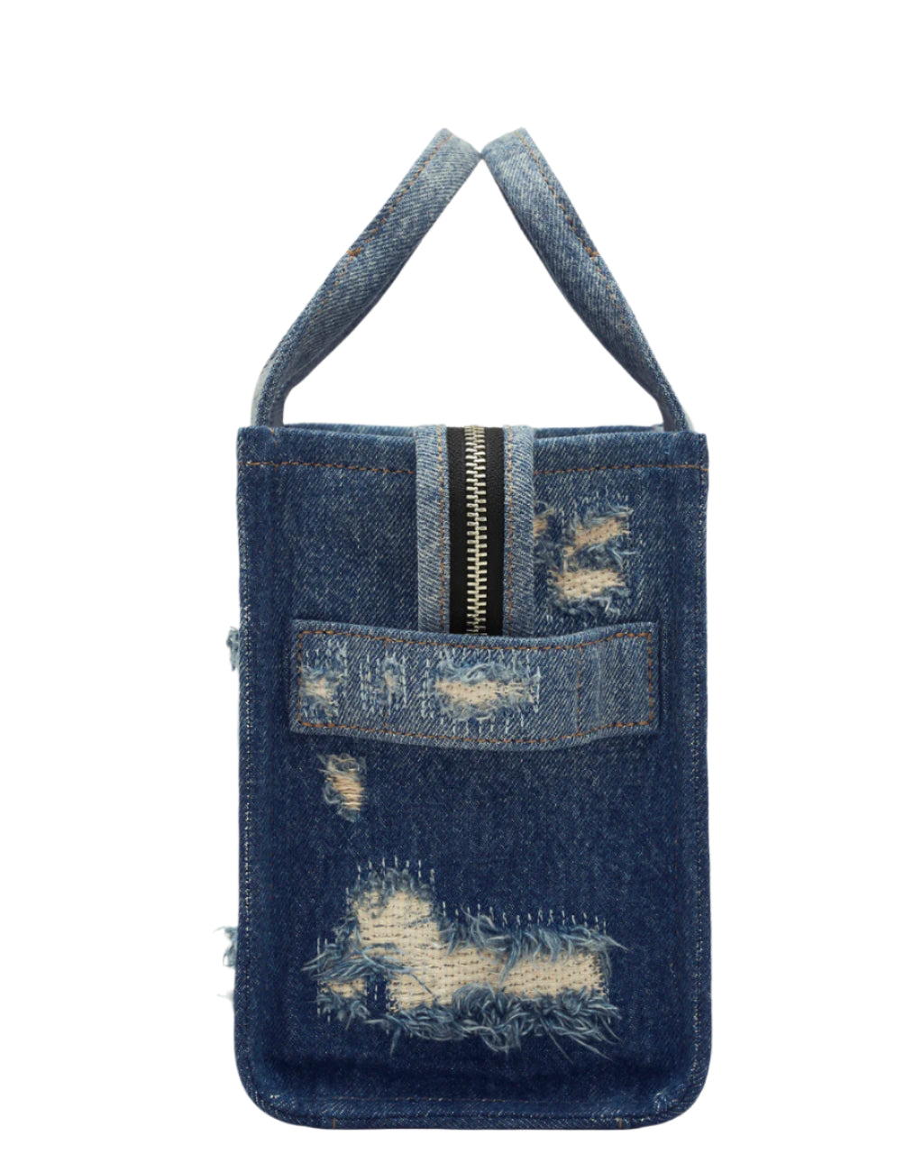Marc Jacobs The Rip and Repaid Denim Small Tote Handbag