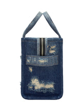 Marc Jacobs The Rip and Repaid Denim Small Tote Handbag