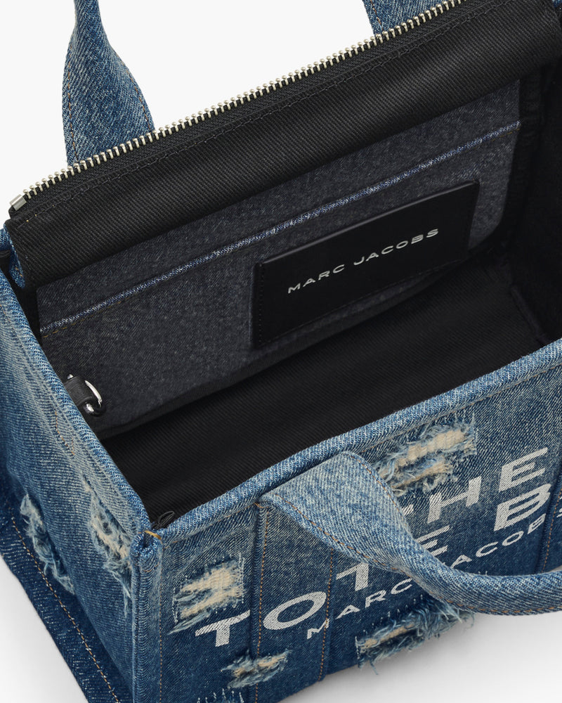 Marc Jacobs The Rip and Repaid Denim Small Tote Handbag