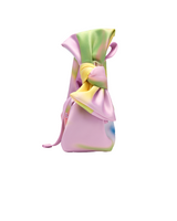 Marc Jacobs The Blurred Floral Satin Mini Bow Sack Shoulder Handbag
