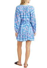 Vineyard Vines Womens Coastal Blooms Scarf Print Dress