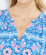 Vineyard Vines Womens Coastal Blooms Scarf Print Dress