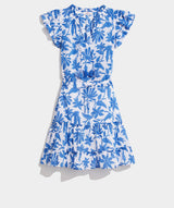 Vineyard Vines Womens Floral Smocked Waist Dress