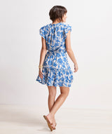 Vineyard Vines Womens Floral Smocked Waist Dress