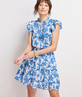 Vineyard Vines Womens Floral Smocked Waist Dress