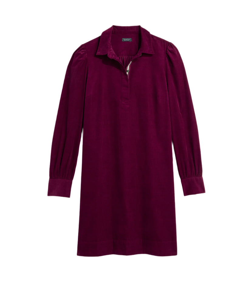 Vineyard Vines Womens Cord Popover Dress
