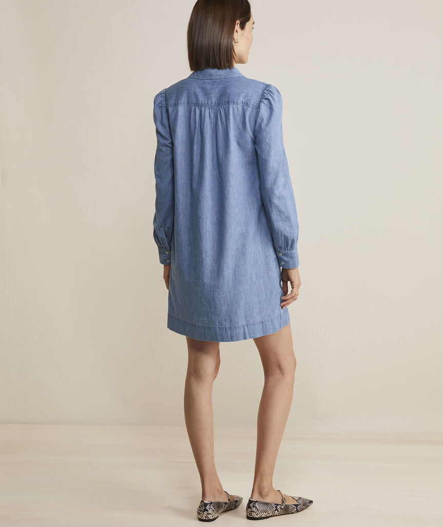 Vineyard Vines Womens Chambray Popover Dress – ShopCGX
