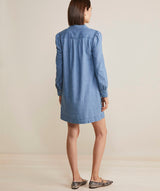 Vineyard Vines Womens Chambray Popover Dress