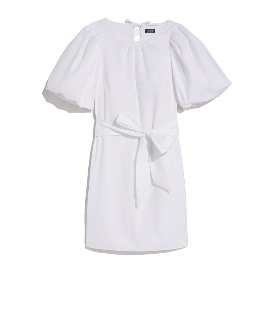 Vineyard Vines Womens Poplin Puff-Sleeve Shirt Dress – ShopCGX