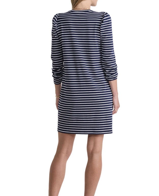 Vineyard Vines Womens Deluxe Puff-Sleeve Mini Dress