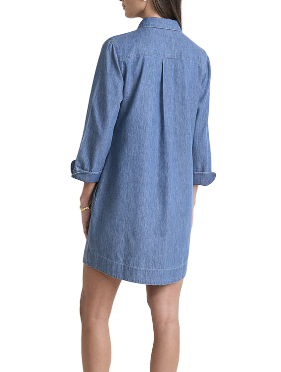 Vineyard Vines Womens Margo Chambray Shirtdress