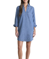 Vineyard Vines Womens Margo Chambray Shirtdress