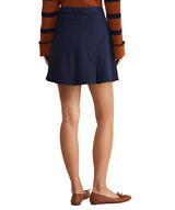 Vineyard Vines Womens Stretch Twill Pleated Mini Skirt