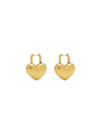 Marc Jacobs MJ Y2K Puffy Heart Huggie Hoop Earrings