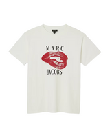 Marc Jacobs Womens Kiss Print Oversized Short Sleeve T-Shirt