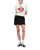 Marc Jacobs Womens Kiss Print Oversized Short Sleeve T-Shirt