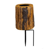 Evergreen Woodland Storybook Garden Path Lighting Faux Wood Garden Stakes