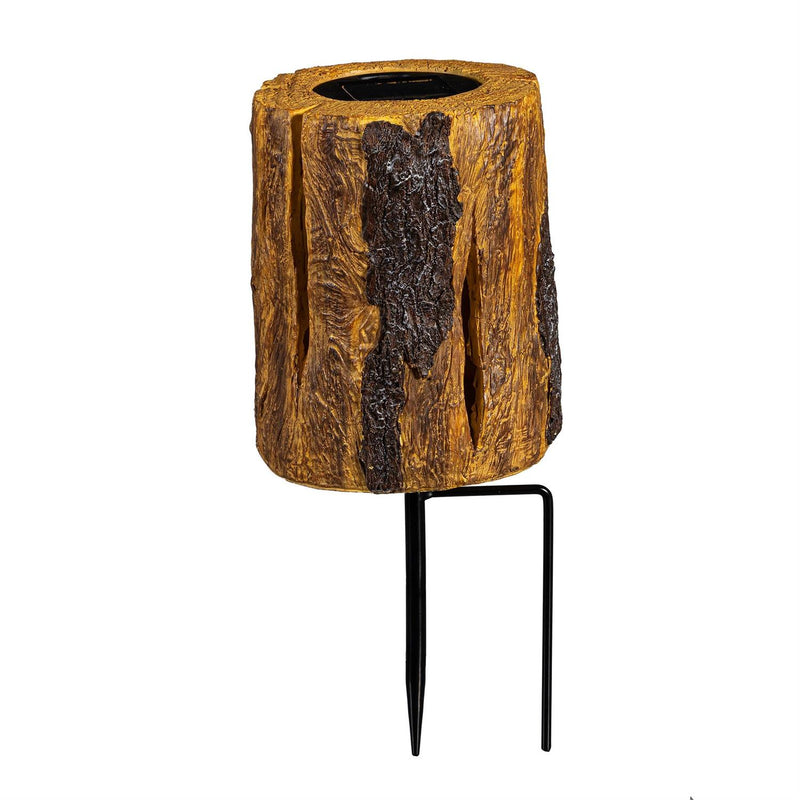 Evergreen Woodland Storybook Garden Path Lighting Faux Wood Garden Stakes