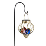 Evergreen Joyful Traditions Ornament Ball Solar Garden Stake