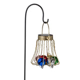 Evergreen Joyful Traditions Ornament Ball Solar Garden Stake