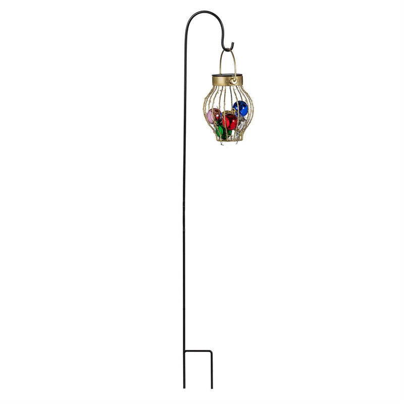 Evergreen Joyful Traditions Ornament Ball Solar Garden Stake