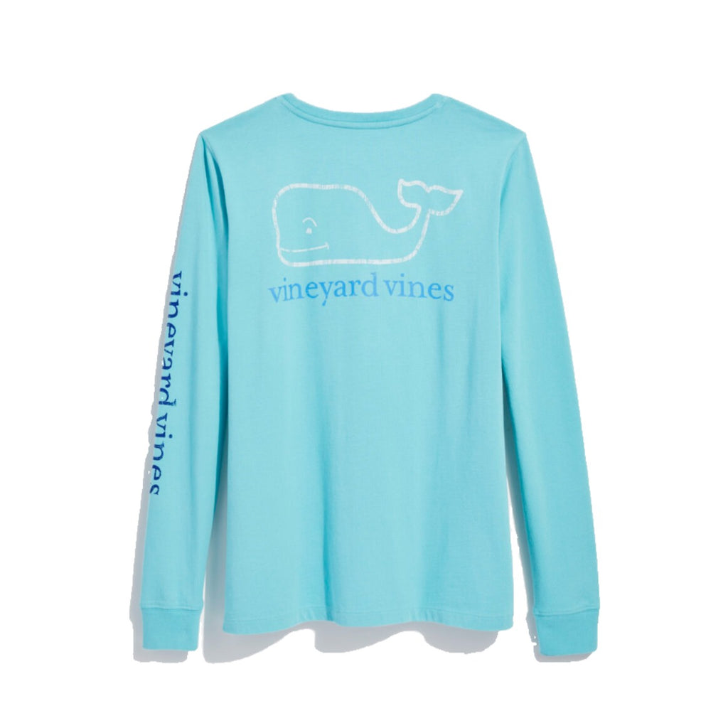 (取寄) ヴィンヤードヴァインズ レディース ロング スリーブ ホエール プリント ティー Vineyard Vines women Long Sleeve Whale Print Tee Blue Blazer vineyard vines Women's Whale Light Outline Long-Sleeve