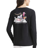 Vineyard Vines Womens Après Ski Whale Long Sleeve Pocket T-Shirt