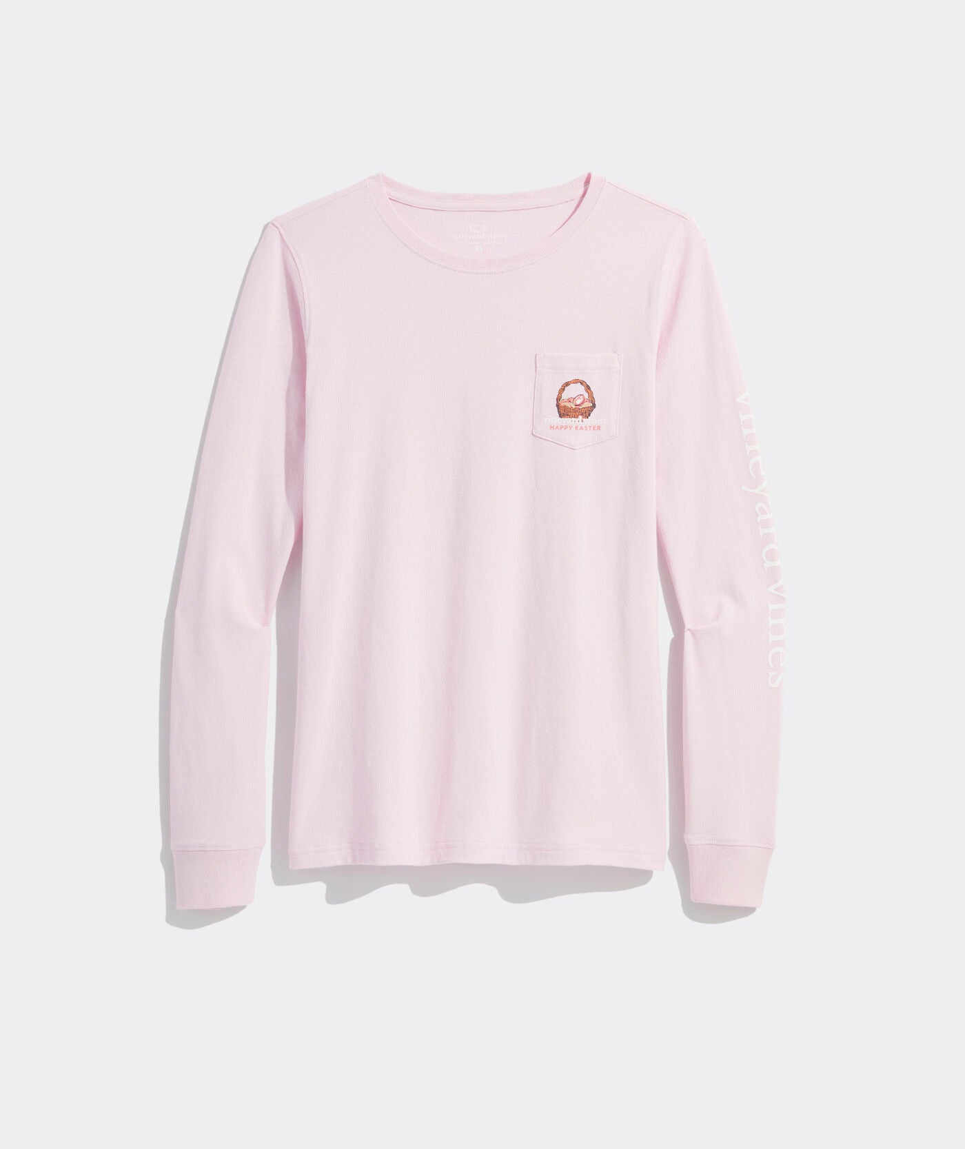 Vineyard Vines Womens Easter Dog Long Sleeve Pocket T-Shirt