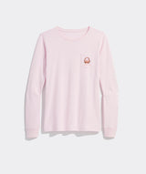 Vineyard Vines Womens Easter Dog Long Sleeve Pocket T-Shirt