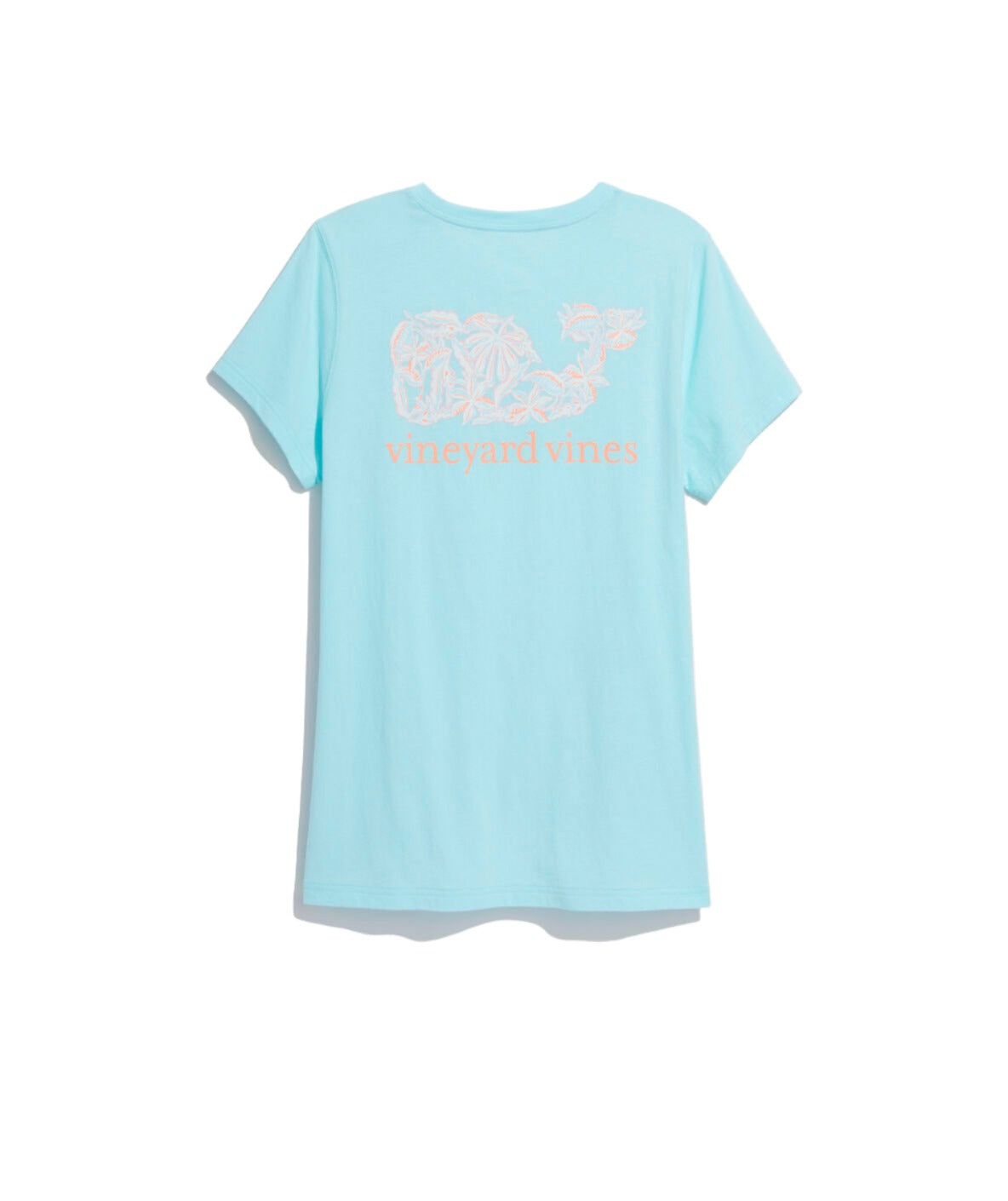 Vineyard Vines Womens Floral Whale Short Sleeve T-Shirt
