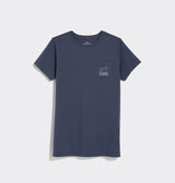 Vineyard Vines Womens Beach Fireworks Short Sleeve Pocket T-Shirt