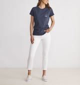 Vineyard Vines Womens Beach Fireworks Short Sleeve Pocket T-Shirt