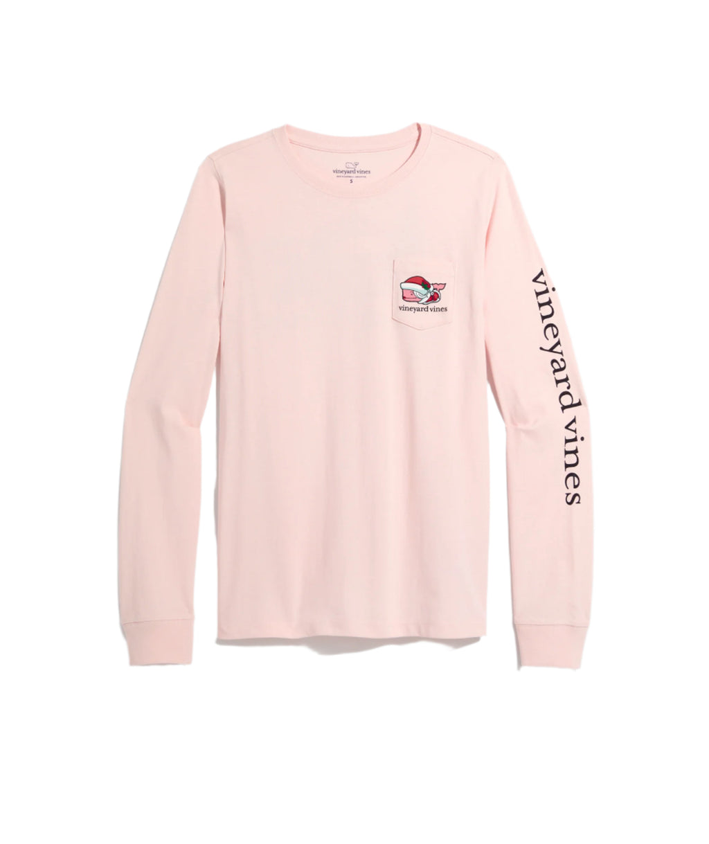 Vineyard Vines T-Shirt à Manches Longues avec Poche pour Homme Motif Baleine et Arbre, Capuchon Blanc, Taille L Vineyard Vines T-Shirt à Manches Longues avec Poche pour Homme Motif Baleine et Arbre, Capuchon Blanc, Taille L
