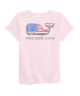 Vineyard Vines Womens Flag Whale Short-Sleeve Pocket T-Shirt