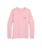 Vineyard Vines Womens Classic Logo Box Long-Sleeve Pocket T-Shirt