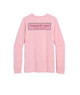 Vineyard Vines Womens Classic Logo Box Long-Sleeve Pocket T-Shirt