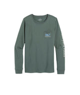 Vineyard Vines Womens Edie Floral Dynamic Whale Pocket Long Sleeve T-Shirt