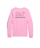 Vineyard Vines Womens Hearts and Whales Icon Long Sleeve Pocket T-Shirt