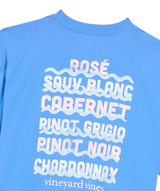 Vineyard Vines Womens Wine Wave Stack Boyfriend Crew Short Sleeve T-Shirt